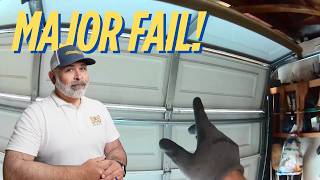 My Garage Door Has A Jerk And I Could Not Fix It Perfectly Diy Fail Real-World Repair