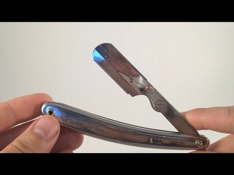 how to shave with a Parker SR1 Shavette straight razor