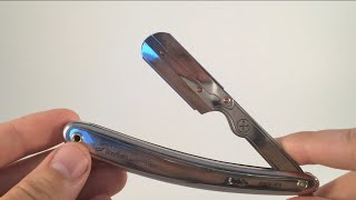 how to shave with a Parker SR1 Shavette straight razor