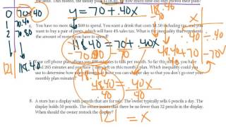 Math 1 Unit 1 Test Review part 1