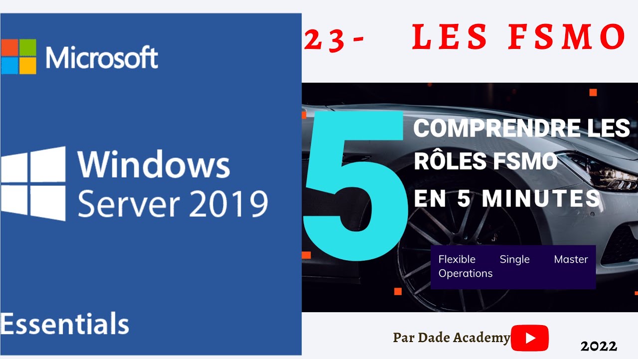 25- Formation Complète Windows Server 2019 QUELS SONT LES 5 RÔLES FSMO ...