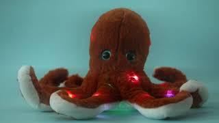 Glow Guards Musical Light up Octopus Stuffed Ocean Life LED Soft Plush Toy