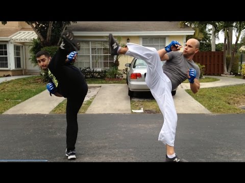 spinning hook kick practical application