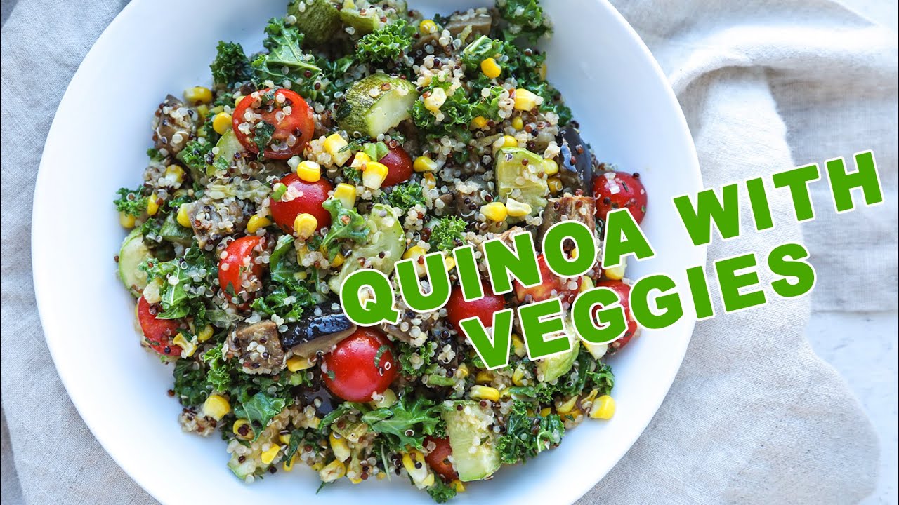 Summer quinoa salad, healthy, tasty and beautiful YouTube