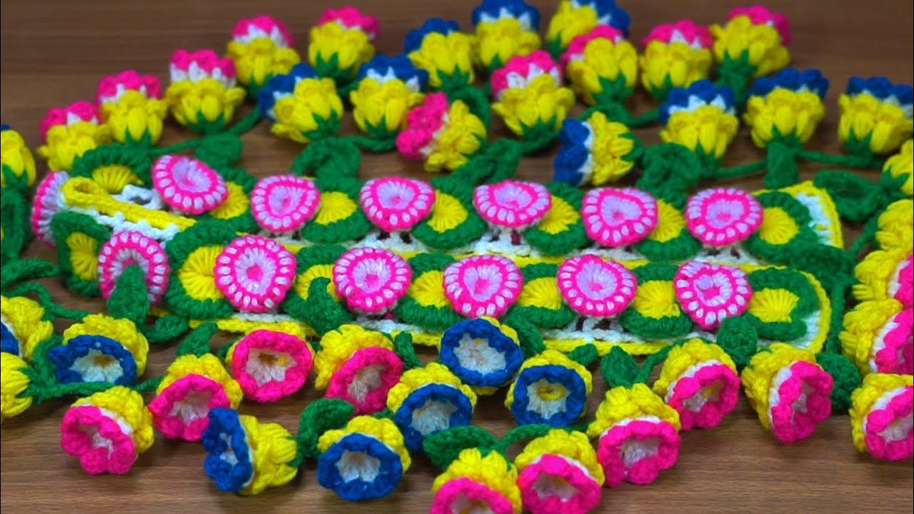 Latest!! Beautiful Toran Design 🎀 || Crochet Art for Beginners || Home Entrance Decoration Idea ✨