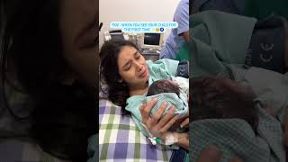 First Time Seeing My Newborn Baby