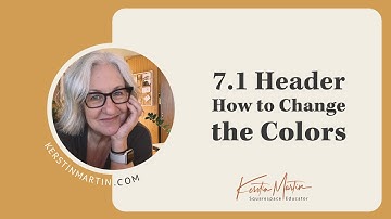 How to change the header colors in Squarespace 7.1