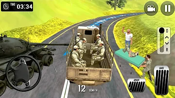 Troops Transport in Army Truck Driving Simulator - Android gameplay