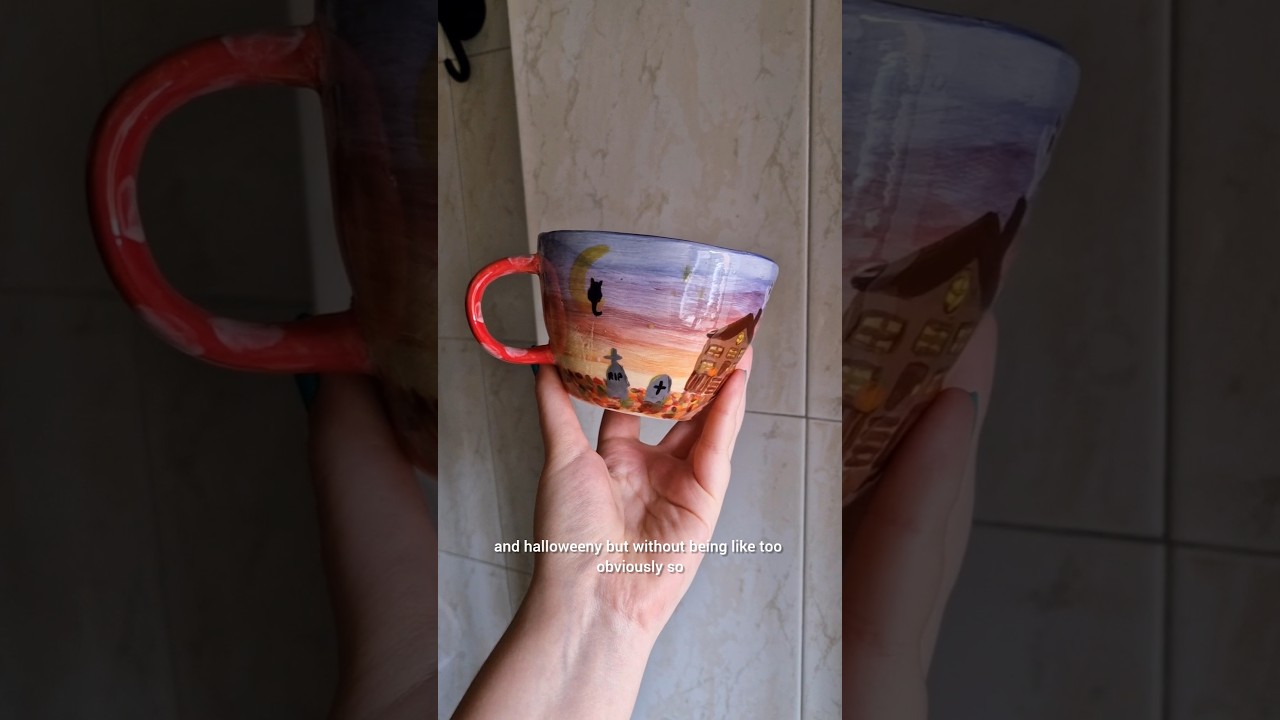 Art therapy always 🍄🖤🧙🏻‍♀️ love my custom cup 