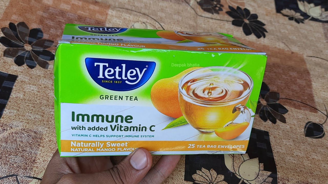 Tetley Mango flavour green tea YouTube
