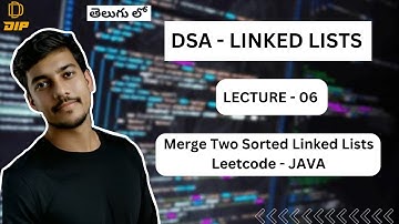 Merge Two Sorted Lists || Linked List || DSA || In Telugu #dsa #codingintelugu #leetcode #java