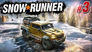 SNOWRUNNER 😡 Gameplay 🚖 Walkthrough part 3 [4K FPS]🔥