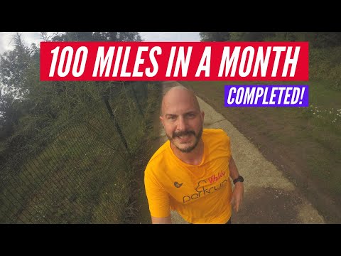 I just ran 100 miles in one month!