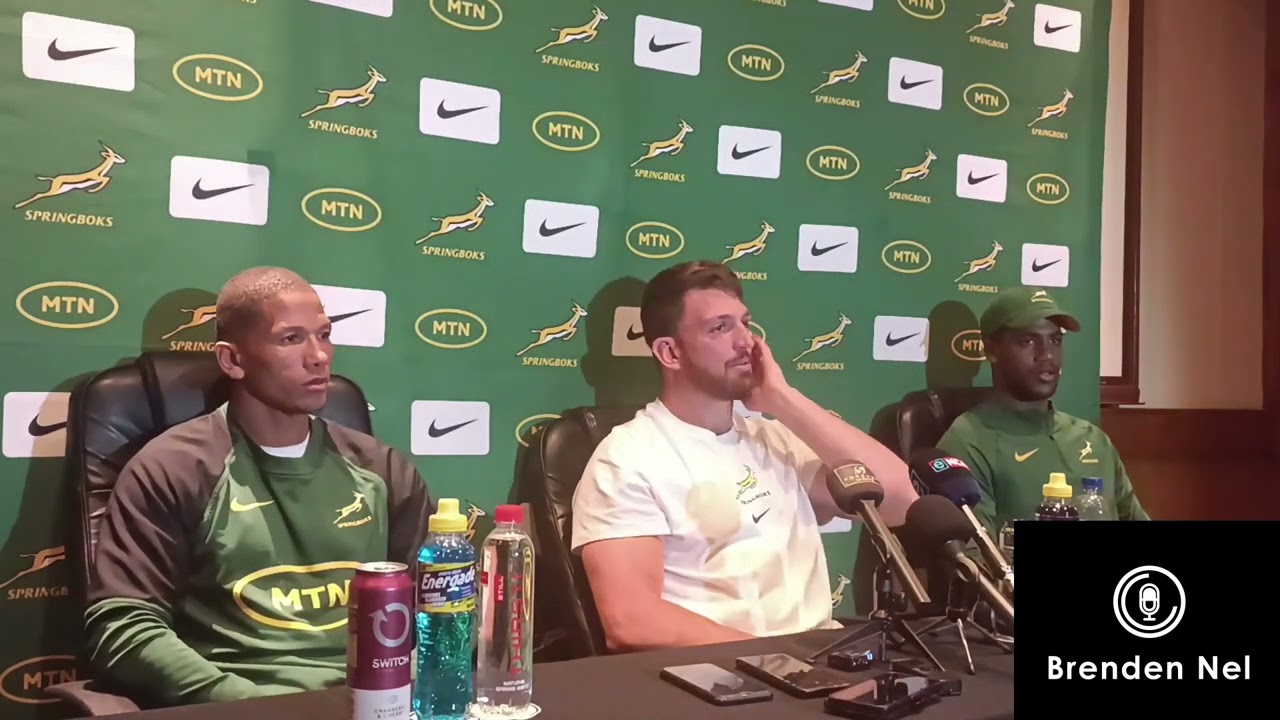 SPRINGBOKS:  Jean Kleyn on the banter with the Stormers players after Munster's URC final win