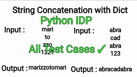 String Concatenation Using Dictionary|CCBP Nxtwave|Python IDP Solutions|Python Telugu|Raj PythonTech