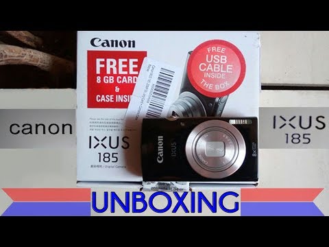 Canon IXUS 185 digital camera-unboxing