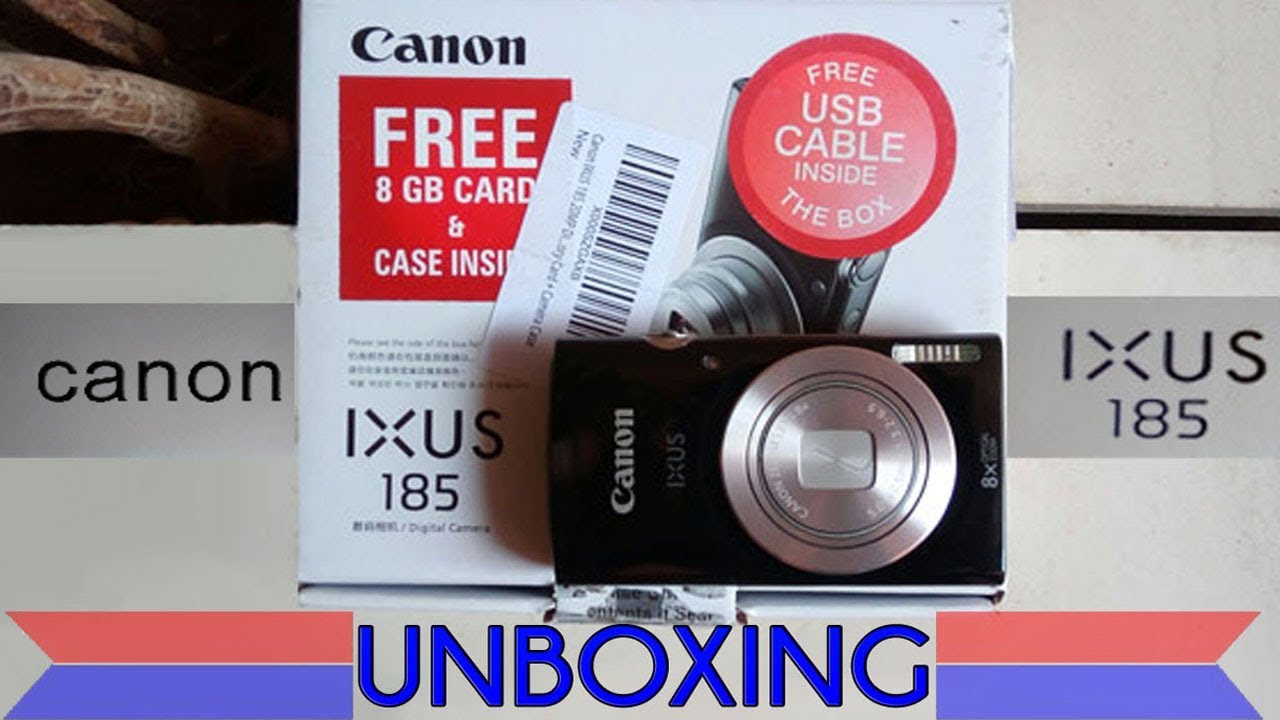 Canon IXUS 185 digital camera-unboxing - YouTube