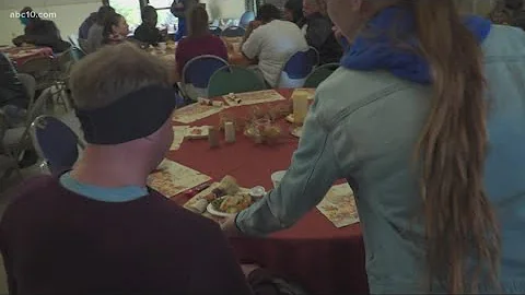 Why volunteers give up their Thanksgiving mornings to feed others in need