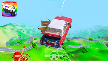 Crash Delivery! Destruction & smashing flying car! Brutal Crashes Drive Car Crashes Compilation