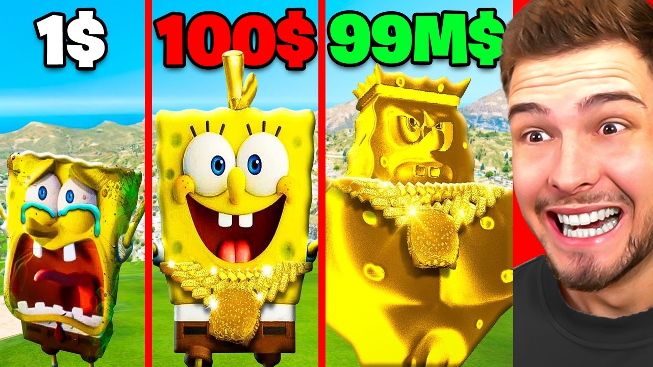 NOOB zu GOTT SPONGEBOB UPGRADEN in GTA 5!
