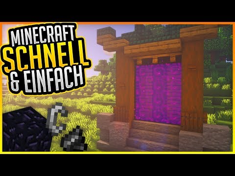 Höllenportal bauen! (Tutorial) ✨ Minecraft Schnell und Einfach #08 ✨ ErikOnHisPeriod