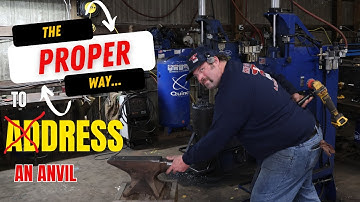 BLACKSMITHING-The PROPER way to dress an ANVIL