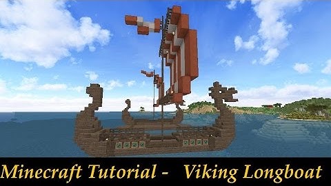 Minecraft Tutorial - Viking / Nordic  Long Boat