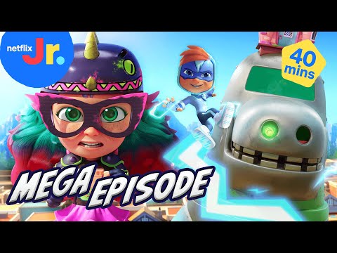 Dinah Rex & Robo Bots Dino Disaster 🦖 Action Pack MEGA EPISODE | Netflix Jr.