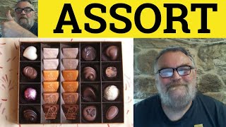 🔵 Assort Meaning - Assorted Examples - Assortment Definition Assort With Defined - GRE Vocabulary