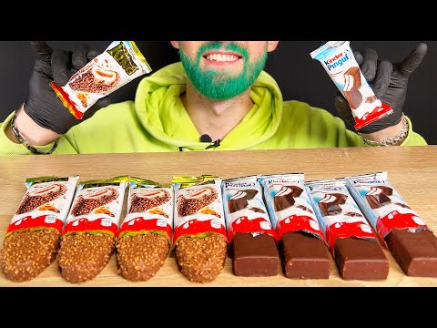 Experiment ASMR MUKBANG KINDER PINGUI KINDER MAXI KING EATING KINDER PINGUI KINDER MAXI KING