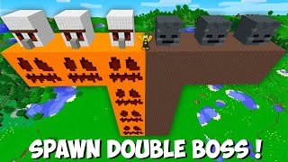 I Can Spawn A Biggest Double Super Boss In Minecraft New Secret Huge Boss