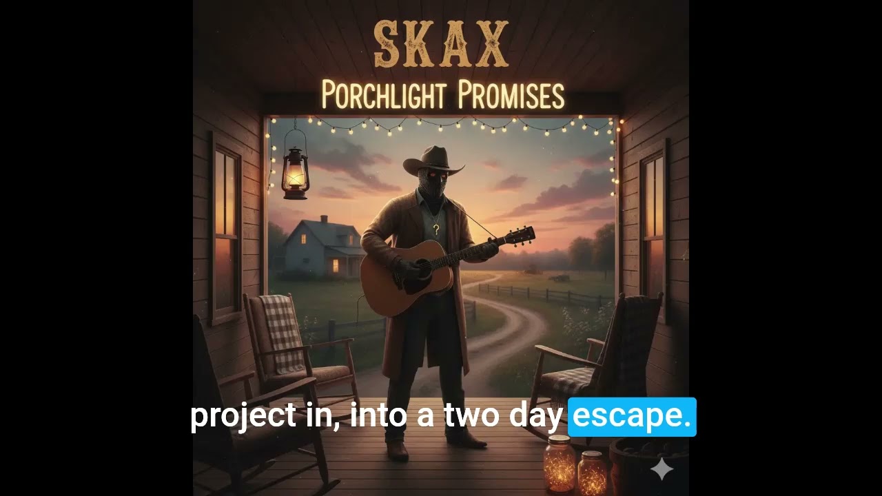 Skax- "Porchlight Promises"- Country Ballad- Official Music Video