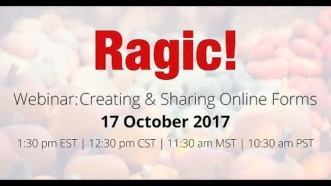Webinar: Creating & Sharing Online Forms