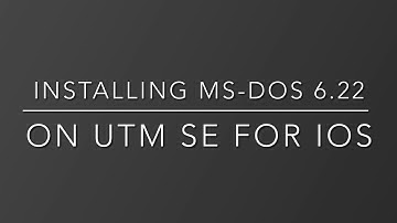 Installing MS-DOS 6.22 on UTM SE for iOS