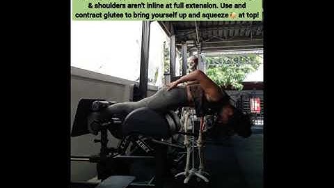 Glute Hyperextension (using GHD machine)