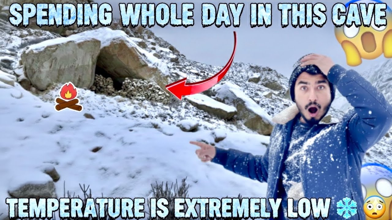 Spending a Whole Day in a Cave on the Peak of Siachen Mountains | Extreme Snow Survival