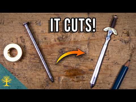 How to Make a Tiny Sword From a Nail (No Forge)