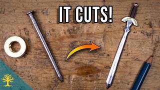 I Turned a Common Nail Into a Razor-Sharp Sword