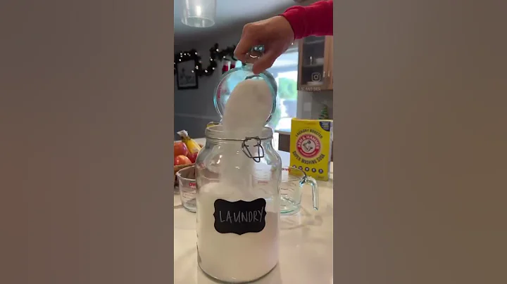 Non-toxic, 4 ingredient, cost effective, homemade laundry detergent! 🧺 #nontoxichome