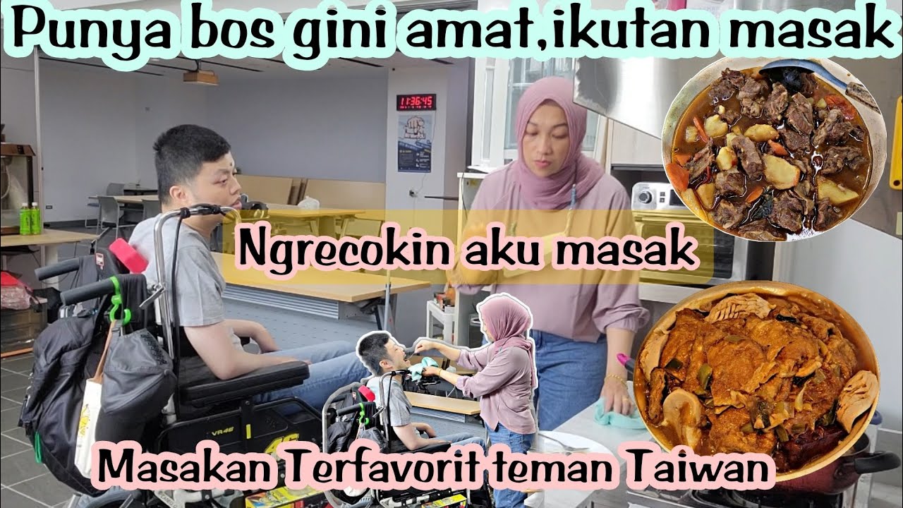 Punya Bos Gini Amat ⁉️Gangguin Orang Masak ⁉️Masakan Favorit Teman Taiwan
