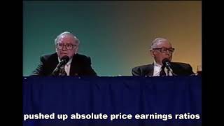 Warren Buffett explains the reasons for higher PE ratios English Subtitles