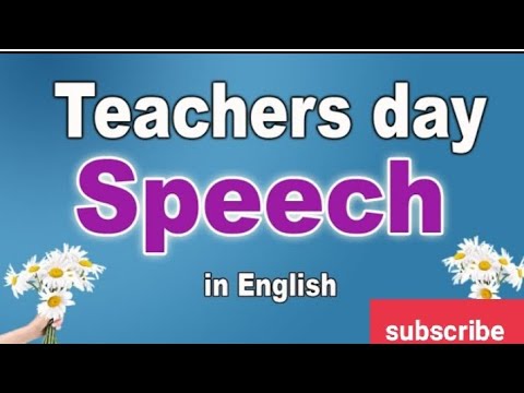 Video: På lærernes dag tale på engelsk?
