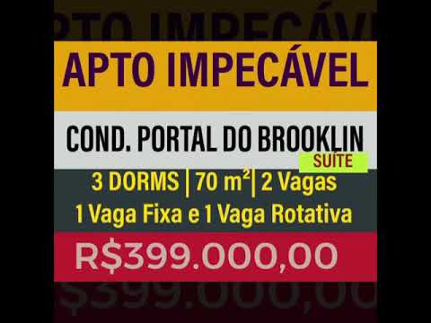 LINDO APTO COND. PORTAL DO BROOKLIN