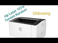 Hp Laser 107w Kutu Açılımı Tanıtım Kurulum unboxing Test page