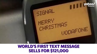 World’s first text message sells for $121,000 at auction