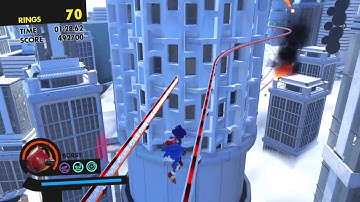 SONIC FORCES PS4: Avatar and Sonic null space