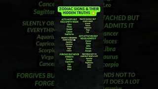 Zodiac Signs & Their Hidden Truths