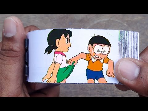 Doraemon Cartoon Flipbook #138 | Nobita Removes Shizuka Skirt Flip Book | Flip Book Artist 2023