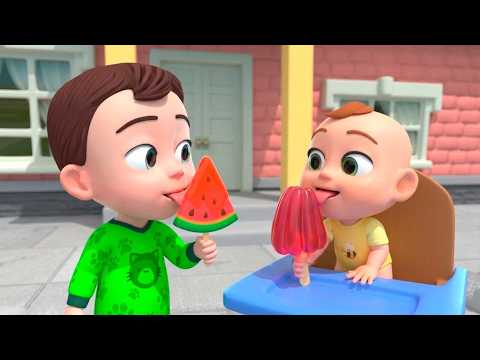 Make Watermelon Ice Cream! | Funny Nursery Rhymes