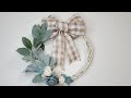 SIMPLE 5 MINUTE WREATH | SOLA WOOD FLOWERS | DÉCOR ON A BUDGET #shorts